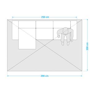 Hoogpolig vloerkleed Savage geweven stof - Crème - 200 x 290 cm