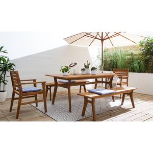 Table de jardin Tibro Acacia massif - Marron