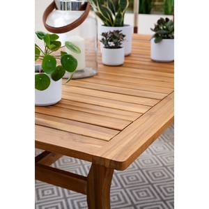 Table de jardin Tibro Acacia massif - Marron