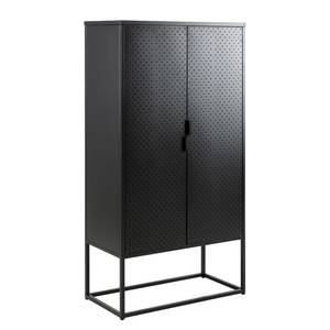 Commode haute Cascavel Acier - Noir - Noir