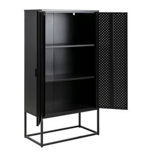 Commode haute Cascavel Acier - Noir - Noir