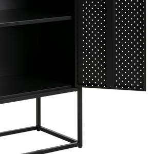 Commode haute Cascavel Acier - Noir - Noir