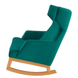 Rocking Chair Cozy Velours - Tissu TSV: 3 Pétrole