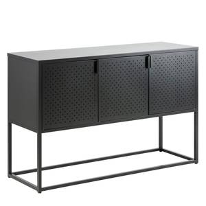 Dressoir Cascavel staal - zwart - Zwart