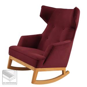 Rocking Chair Cozy Velours - Tissu TSV: 7 Bordeaux