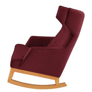 Rocking Chair Cozy Velours - Tissu TSV: 7 Bordeaux