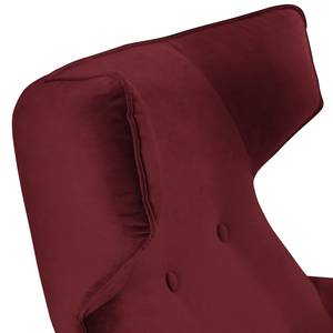 Rocking Chair Cozy Velours - Tissu TSV: 7 Bordeaux