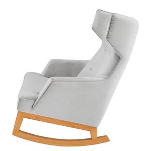 Rocking Chair Cozy Velours - Tissu TSV: 29 Gris clair