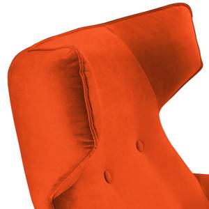 Rocking Chair Cozy Velours - Tissu TSV: 17 Orange foncé
