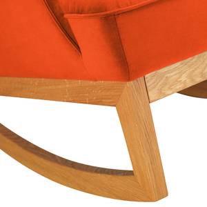 Rocking Chair Cozy Velours - Tissu TSV: 17 Orange foncé