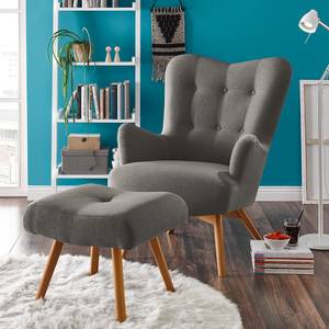 Fauteuil Saladas Tissu - Tissu Neli: Gris