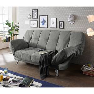 Canapé convertible Bolans Microfibre - Microfibre Ranu: Gris foncé