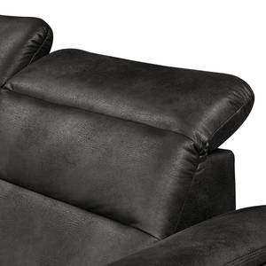 Sofa Soldeu (2,5-Sitzer) Antiklederlook - Anthrazit