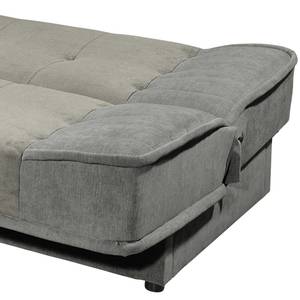 Canapé convertible Kallestad II Microfibre - Gris / Gris clair