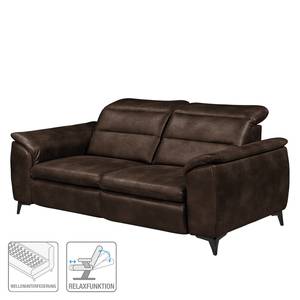 Sofa Soldeu (2,5-Sitzer) Antiklederlook - Dunkelbraun