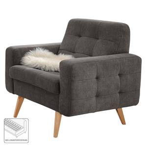 Fauteuil Borsh microvezel - Donkergrijs