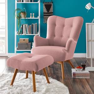 Fauteuil Saladas Tissu - Tissu Neli: Rose