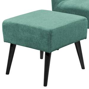 Fauteuil Tandil II Microfibre - Bleu pétrole