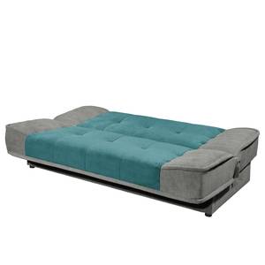 Canapé convertible Kallestad II Microfibre - Gris / Turqouise