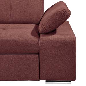 Ecksofa Berat Webstoff - Altrosa - Ottomane davorstehend links