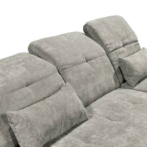 Ecksofa Easton Microfaser - Microfaser Ranu: Schlamm - Longchair davorstehend rechts