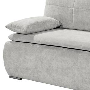 Schlafsofa Zelaya Microfaser - Microfaser Ranu: Silber