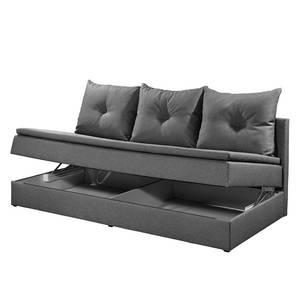 Canapé convertible Romang II Tissu structuré - Gris