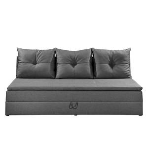 Canapé convertible Romang II Tissu structuré - Gris