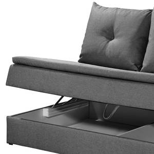 Canapé convertible Romang II Tissu structuré - Gris