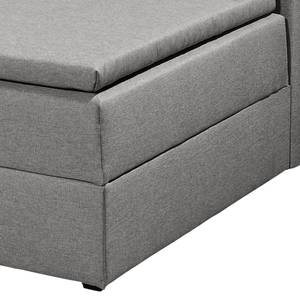 Canapé convertible Romang II Tissu structuré - Gris clair