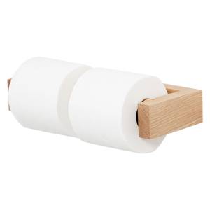 Toilettenpapierhalter Slimline Double massief eikenhout