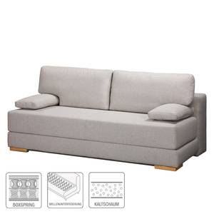 Boxspring-Schlafsofa Magano Lichtgrau