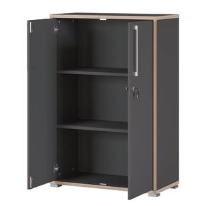 Armoire de bureau Eugene I Gris - Bois manufacturé - 75 x 112 x 38 cm