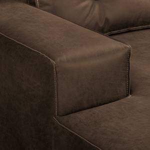 Ecksofa Manari Braun - Longchair davorstehend links