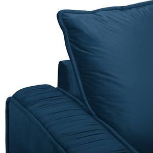 Wohnlandschaft Machado Marineblau - Longchair davorstehend links / Ottomane rechts