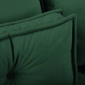 Canapé panoramique Machado Vert foncé - Méridienne courte à gauche / longue à droite (vue de face)
