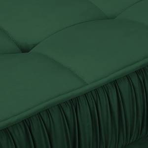 Canapé panoramique Machado Vert foncé - Méridienne courte à droite / longue à gauche (vue de face)