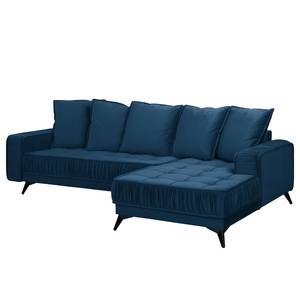 Ecksofa Machado Marineblau - Longchair davorstehend rechts