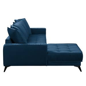 Ecksofa Machado Marineblau - Longchair davorstehend links