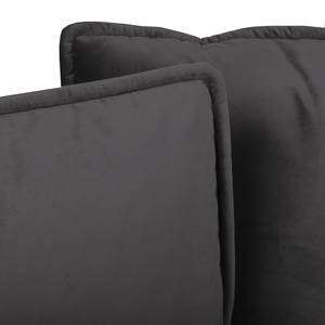 Canapé d’angle Machado Anthracite - Méridienne courte à droite (vue de face)