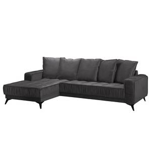 Ecksofa Machado Anthrazit - Longchair davorstehend links