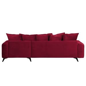 Canapé d’angle Machado Rouge - Méridienne courte à droite (vue de face)