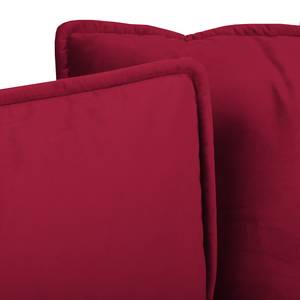 Canapé d’angle Machado Rouge - Méridienne courte à gauche (vue de face)