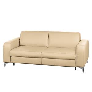 Schlafsofa Formosa mit Matratze Echtleder - Warmes Beige