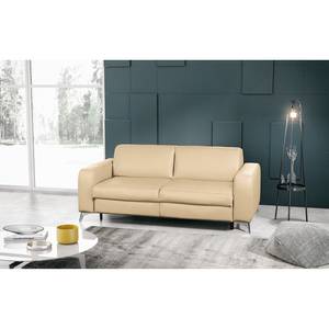 Schlafsofa Formosa mit Matratze Echtleder - Warmes Beige