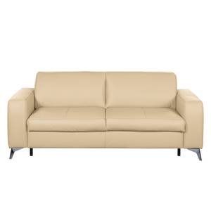 Schlafsofa Formosa mit Matratze Echtleder - Warmes Beige