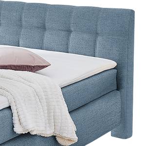 Boxspringbett Nan inkl. Topper - Eisblau