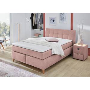 Boxspringbett Nan inkl. Topper - Altrosa