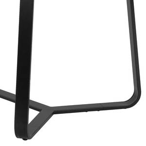 Table Allyn Métal - Imitation béton / Noir - Largeur : 160 cm