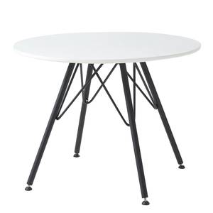 Table Treen Métal - Blanc mat / Noir mat